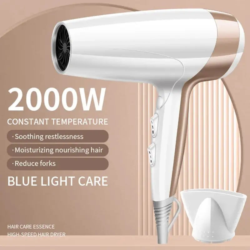 Sèche Cheveux Ions Négatifs-Sèche Cheveux-Blanc-