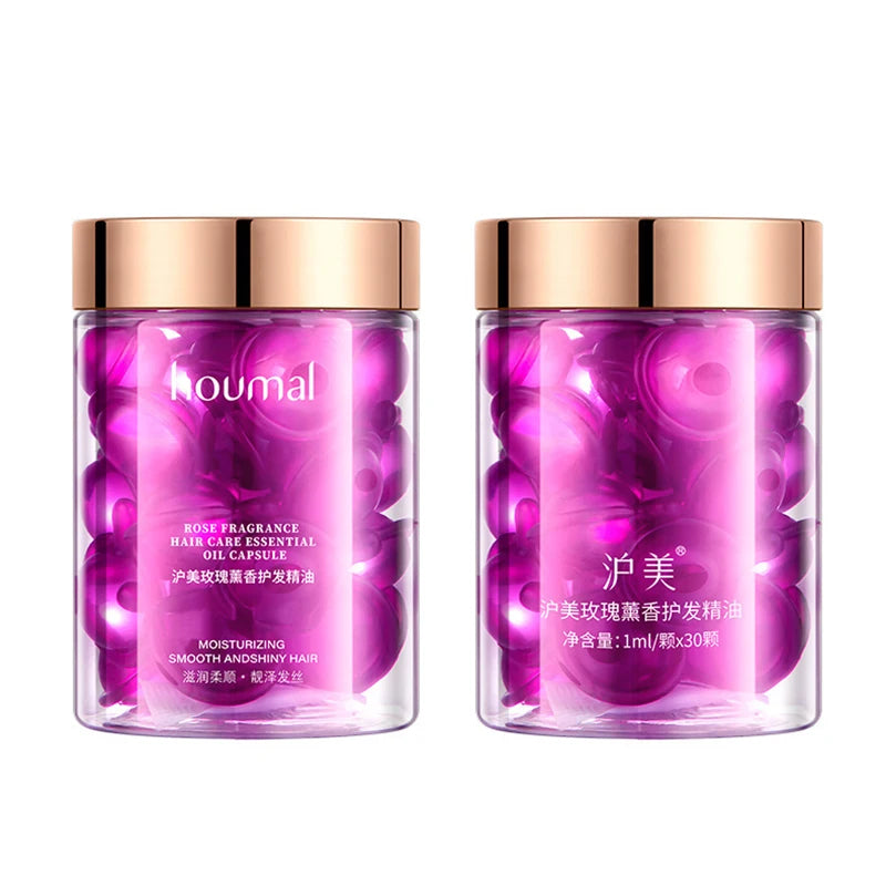 Soin Cheveux Réparateur à la Rose - Houmal-Sérum pour Cheveux-