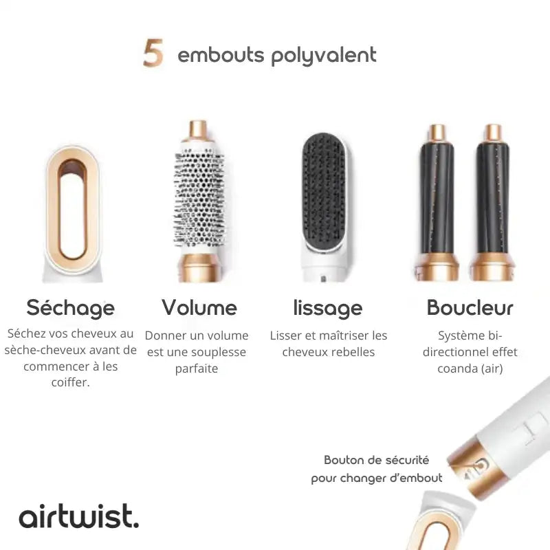 Airstyler 5 en 1 <br> Version 2024-Boucleur pour Cheveux-