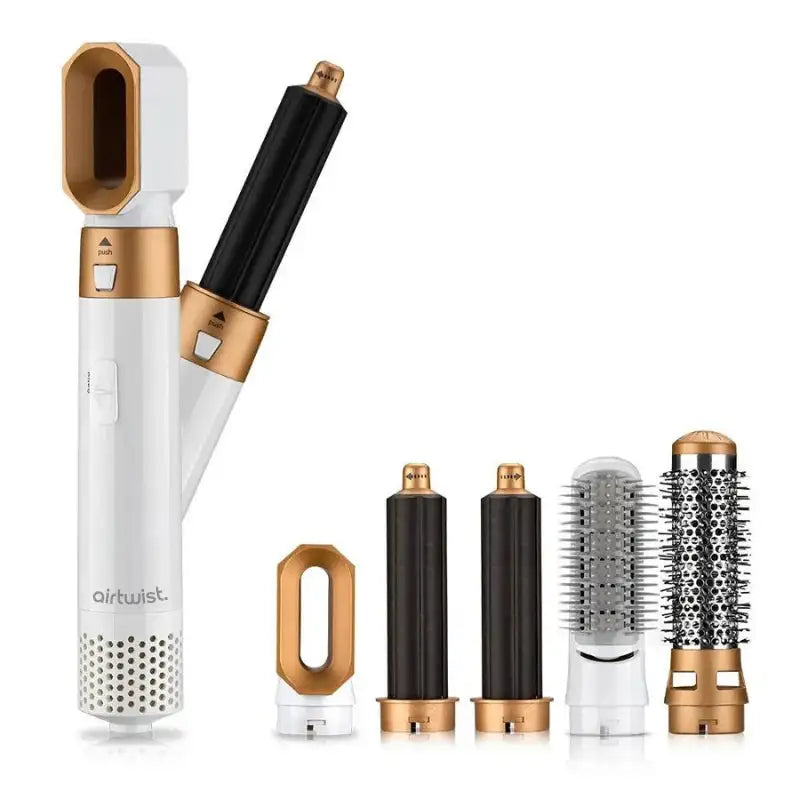 Airstyler 5 en 1 <br> Version 2024-Boucleur pour Cheveux-Blanc/Dorée-