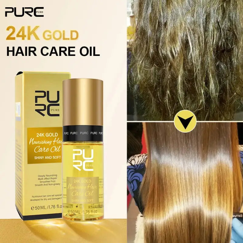 Huile Cheveux Nourrissant à la Coco - Pure 24K-Huile pour Cheveux-