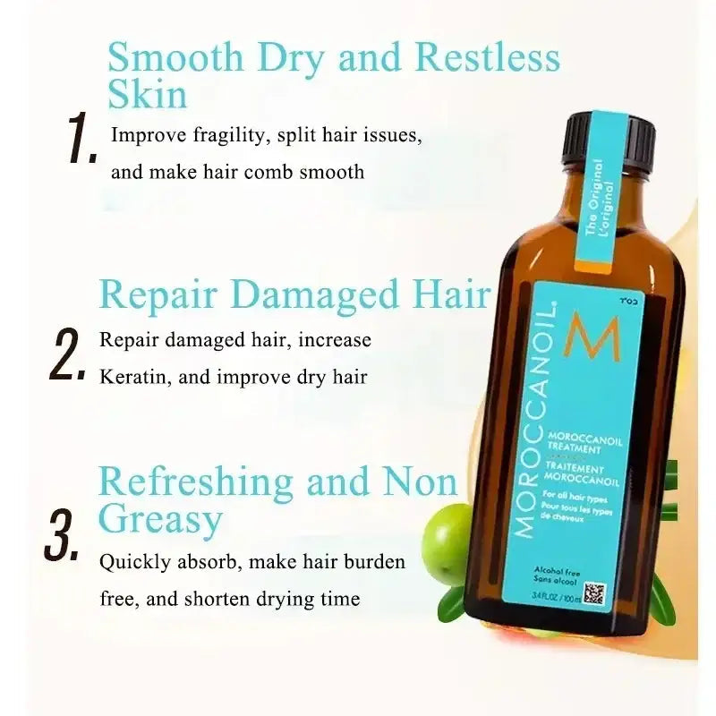 Huile d'Argan pour Cheveux Sec - Moroccanoil-Huile pour Cheveux-