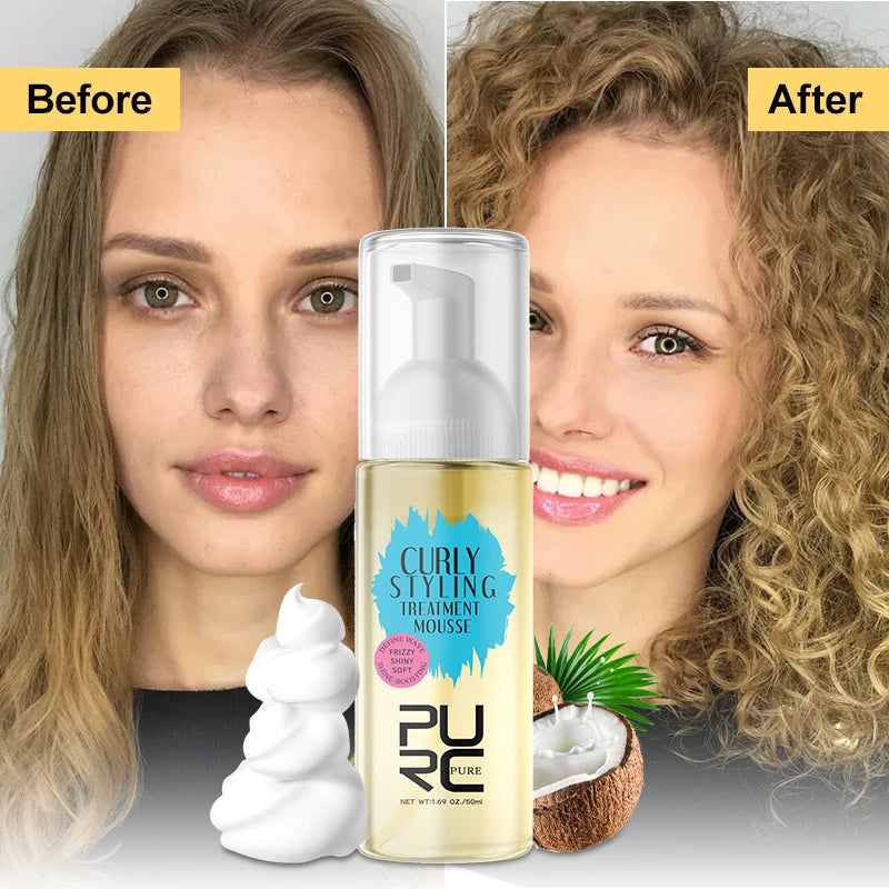 Mousse pour Boucler les Cheveux Femme - Pure-Mousse pour Cheveux-