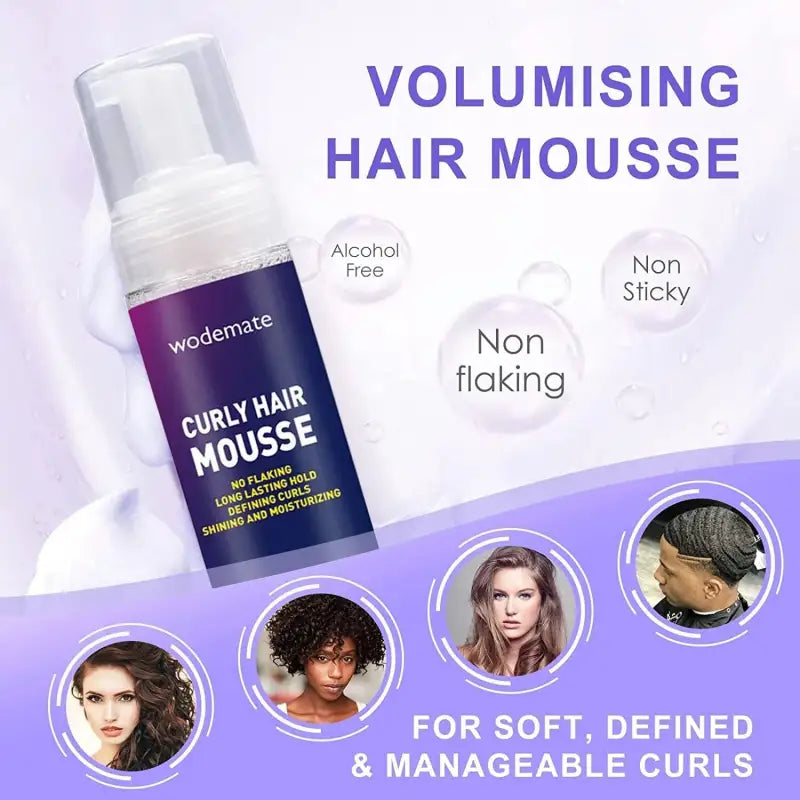 Mousse pour Cheveux Frisés - Wodemate-Mousse pour Cheveux-