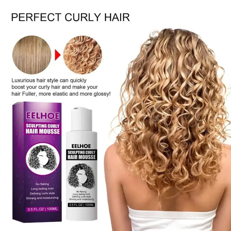 Mousse pour les Cheveux Bouclés - Eelhoe-Mousse pour Cheveux-