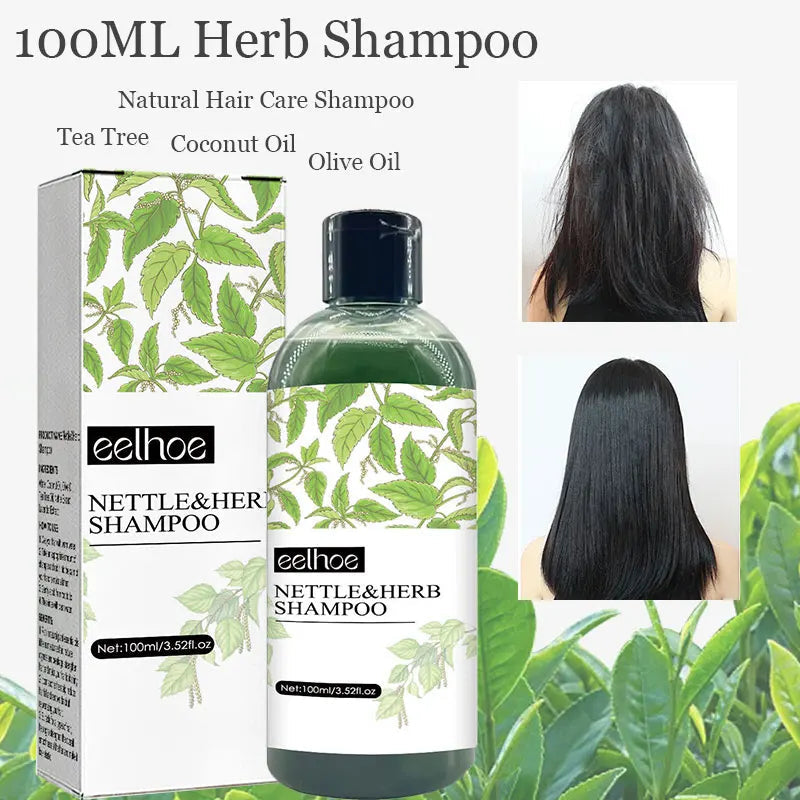 Shampoing aux Orties & Herbes - Eelhoe-Shampoing pour Cheveux-