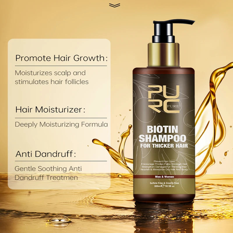 Shampoing Cheveux Épais - Pure-Shampoing pour Cheveux-